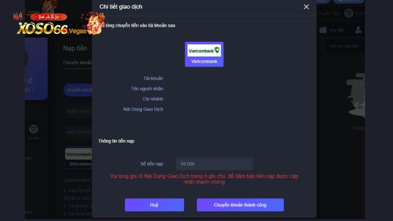 Chia sẻ các bước nộp tiền vào tài khoản cược Xoso66